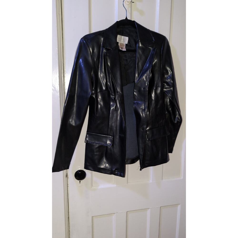 Y2K Vinyl Buffy blazer size S